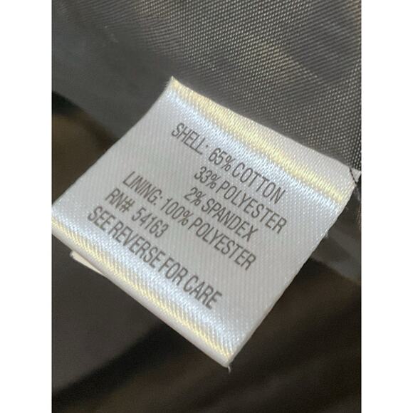 Calvin Klein Womens Blazer Size 2 Black Fully Lined Zip Pockets Notched Collar - Picture 8 of 8